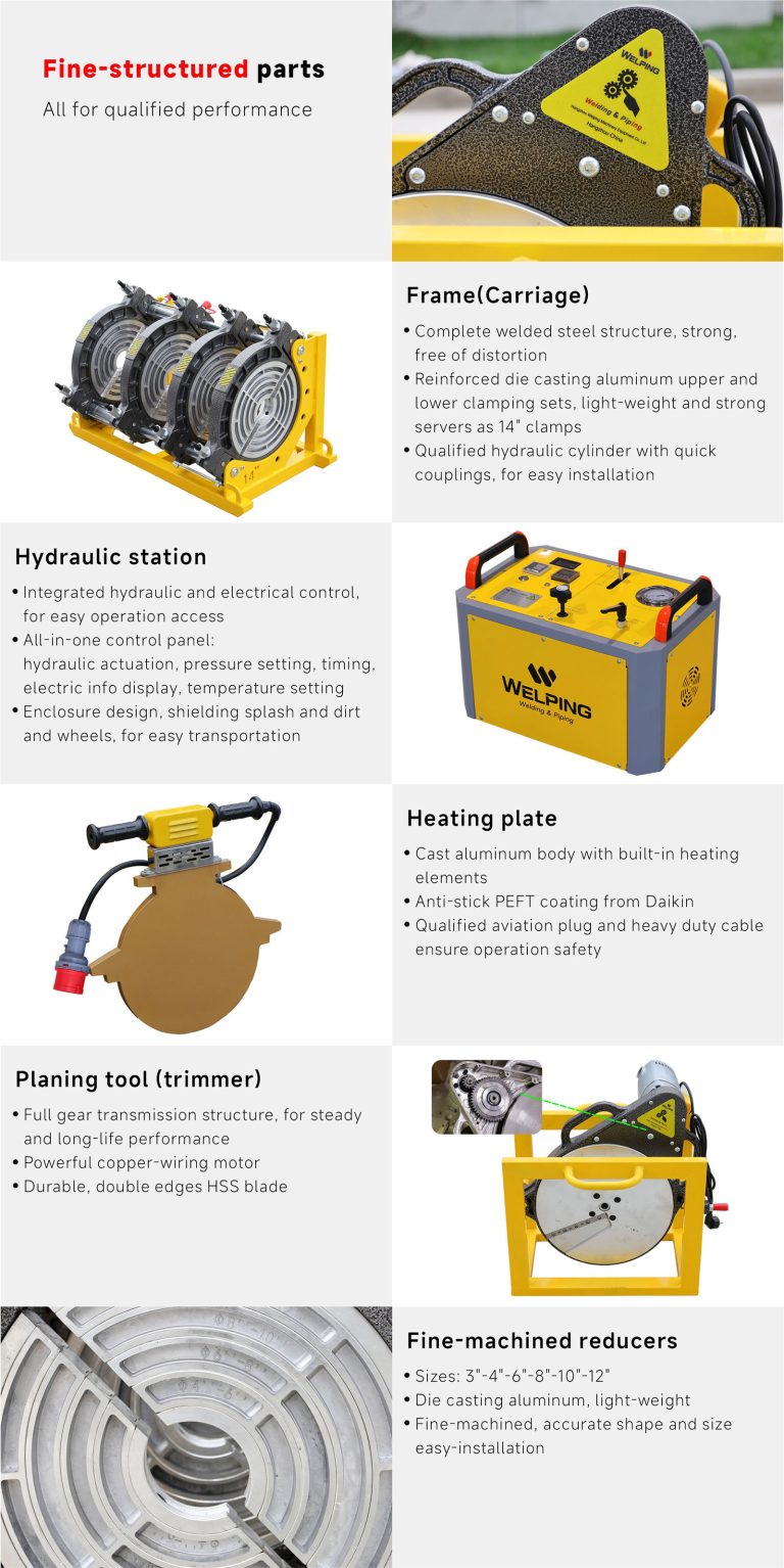 HDPE butt fusion welding machine